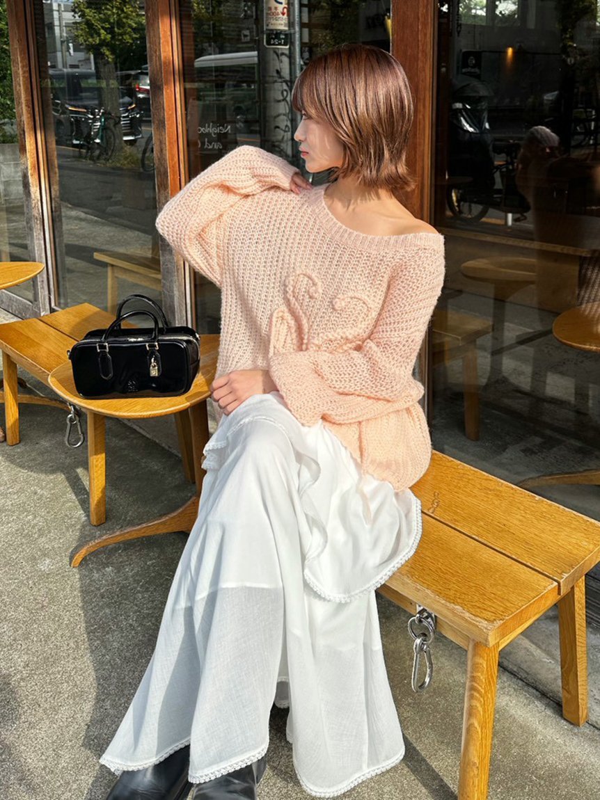 SNIDEL｜ロゴローゲージニットプルオーバー | Rakuten Fashion(楽天