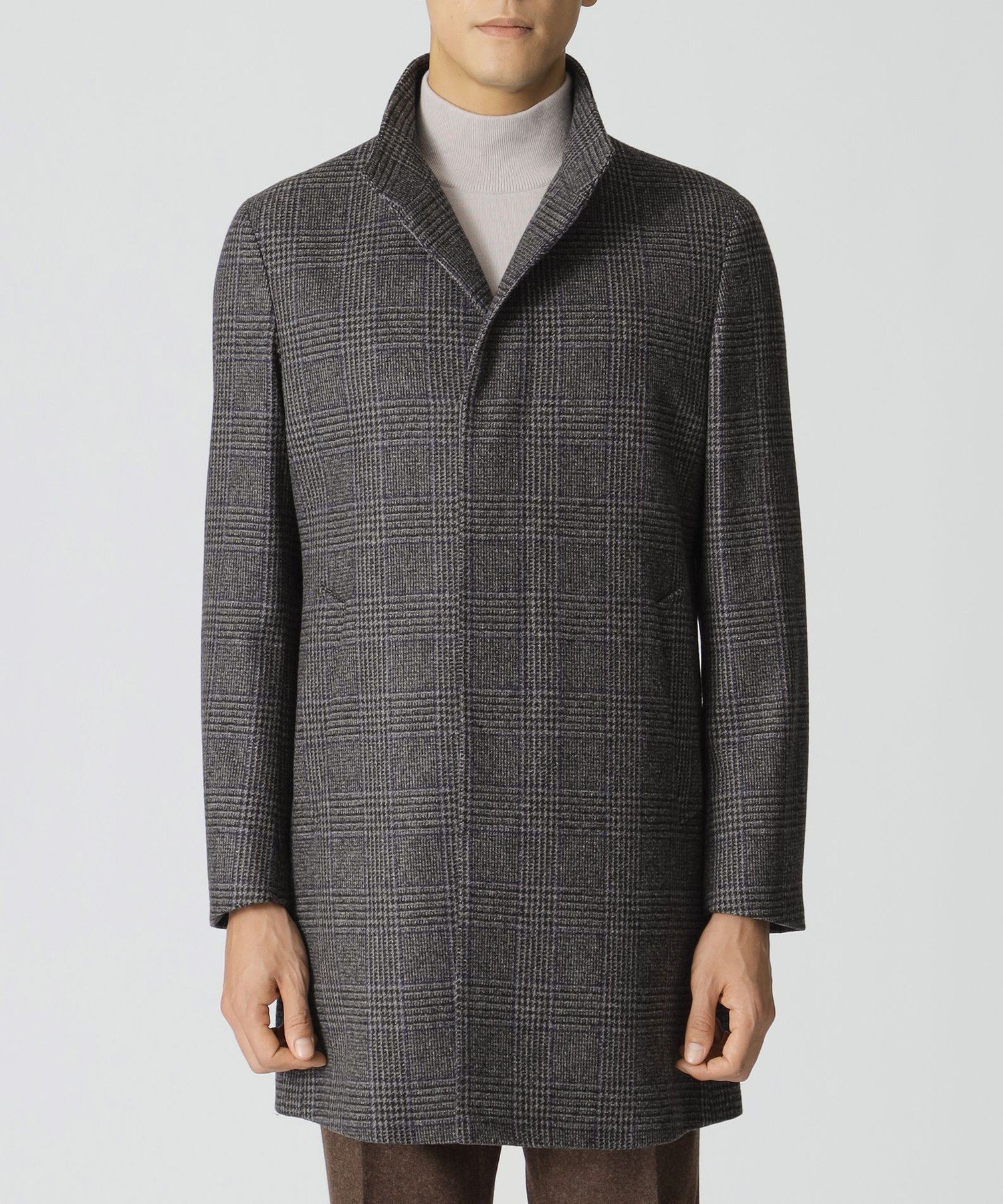 Paul Stuart｜【Nikkei magazine掲載】カシミヤ混スタンドカラーコート