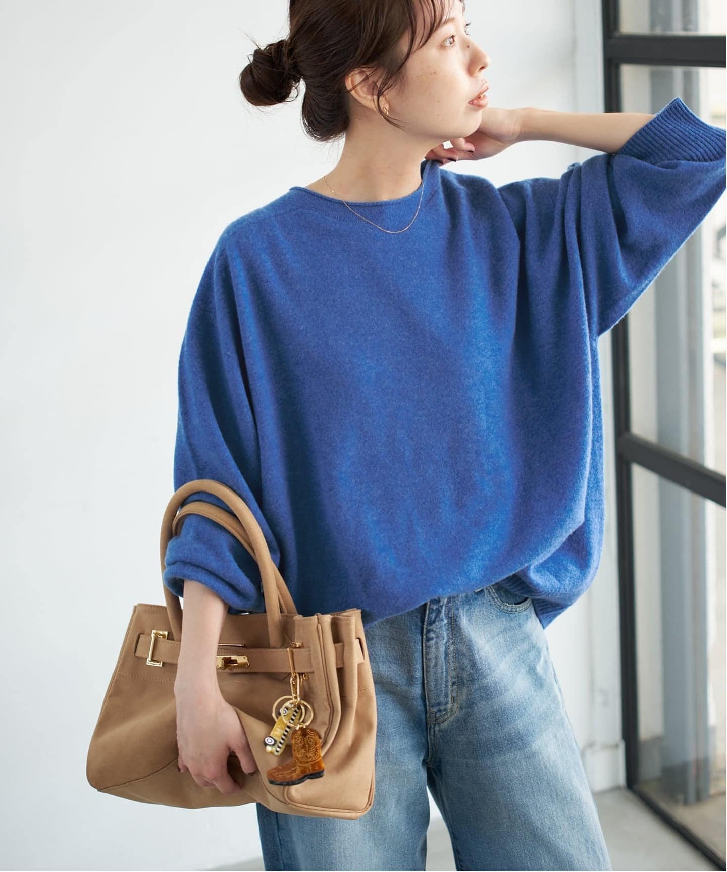 Spick & Span｜《追加》CHESSルーズボートネックプルオーバー