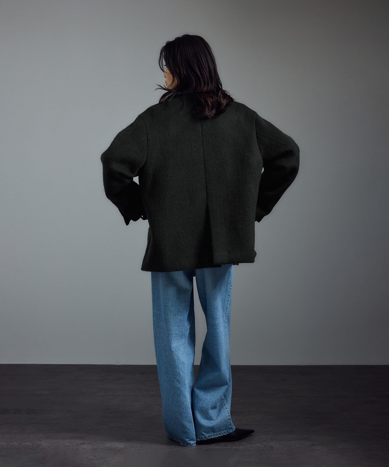 SALON adam et rope'｜【WEB限定】キッドモヘヤシャギージャケット