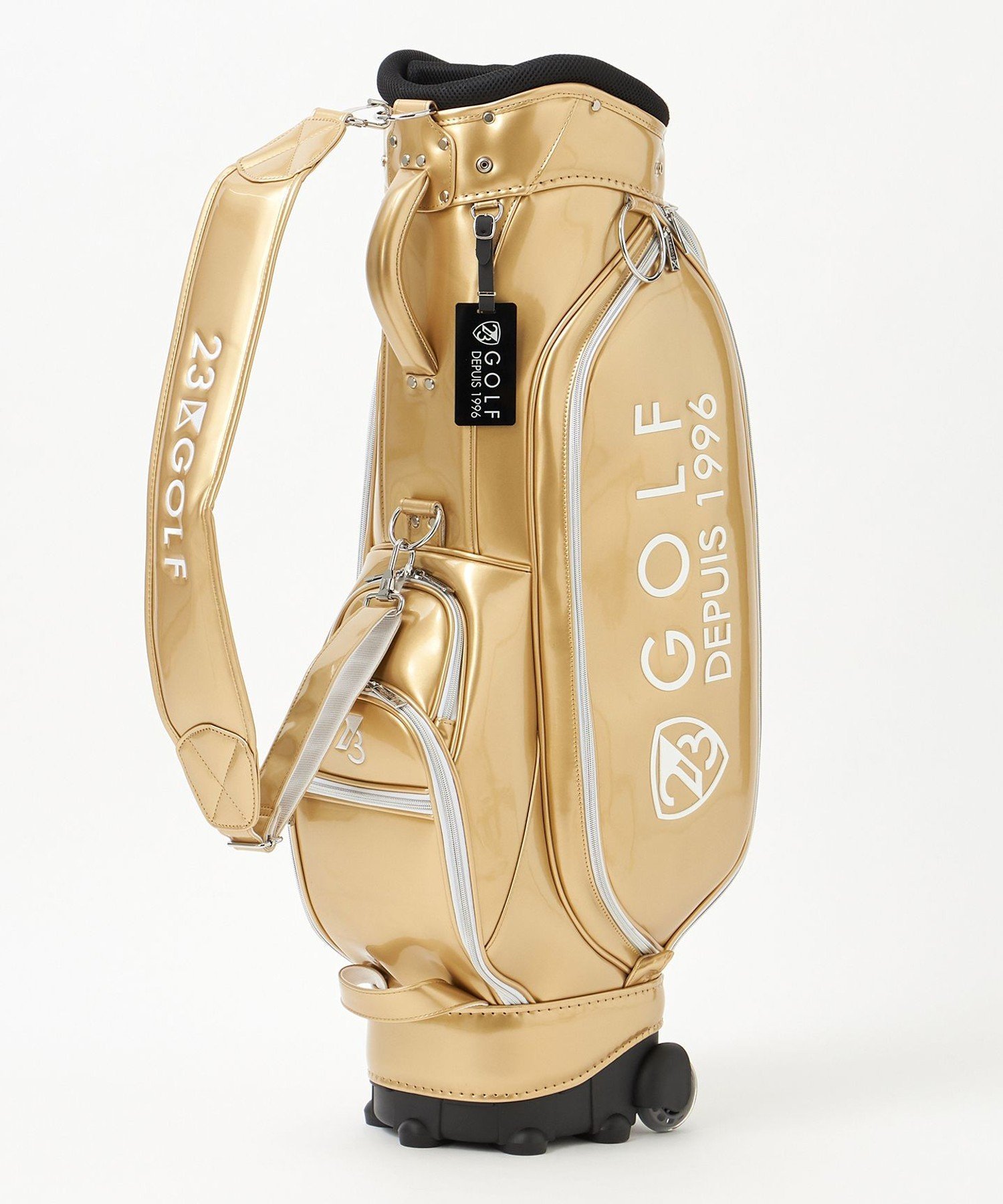 23区GOLF｜【UNISEX】エレガントエナメルキャディバッグ キャスター
