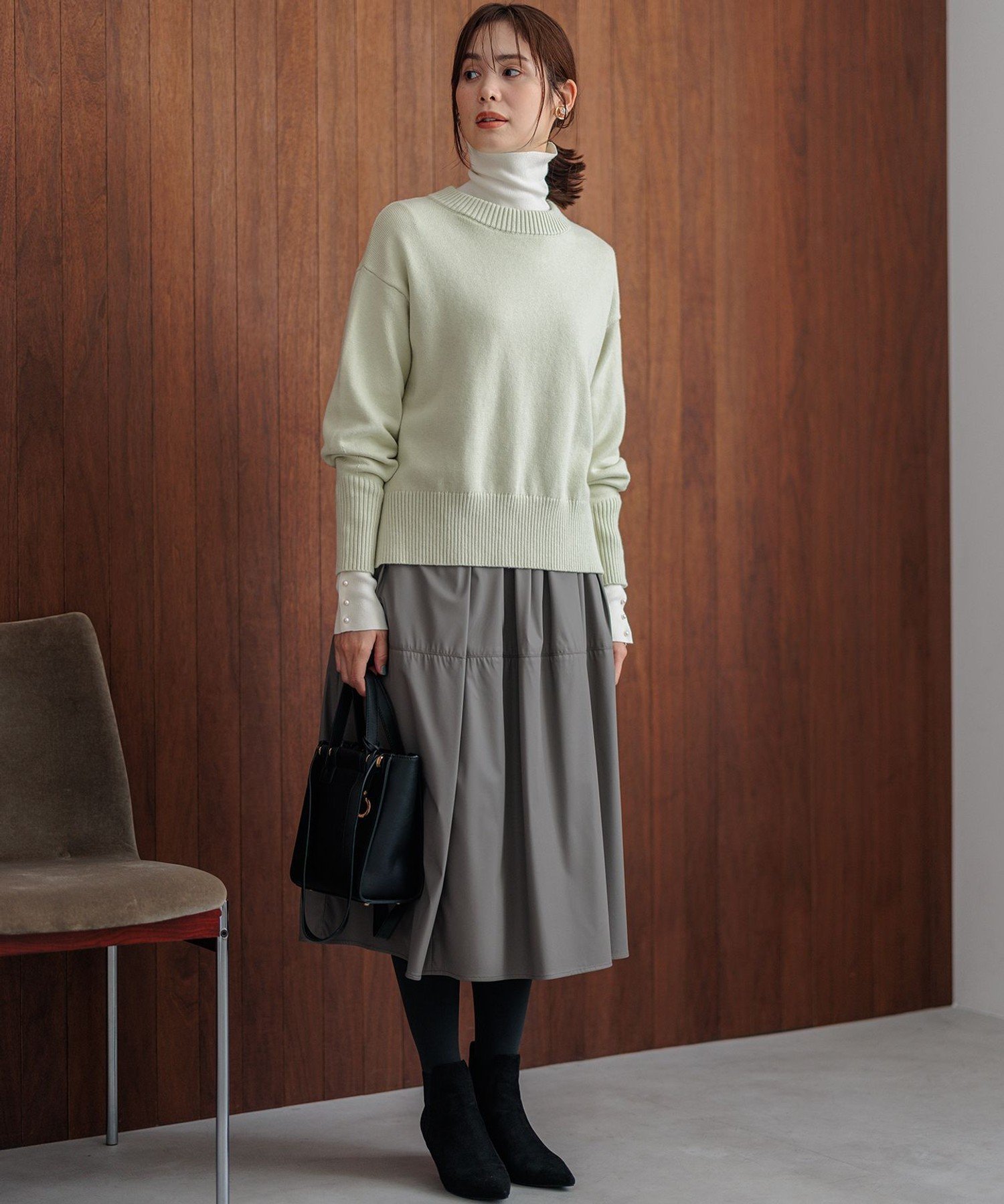 組曲｜コットンカシミヤ混 クルーネックニット | Rakuten Fashion(楽天