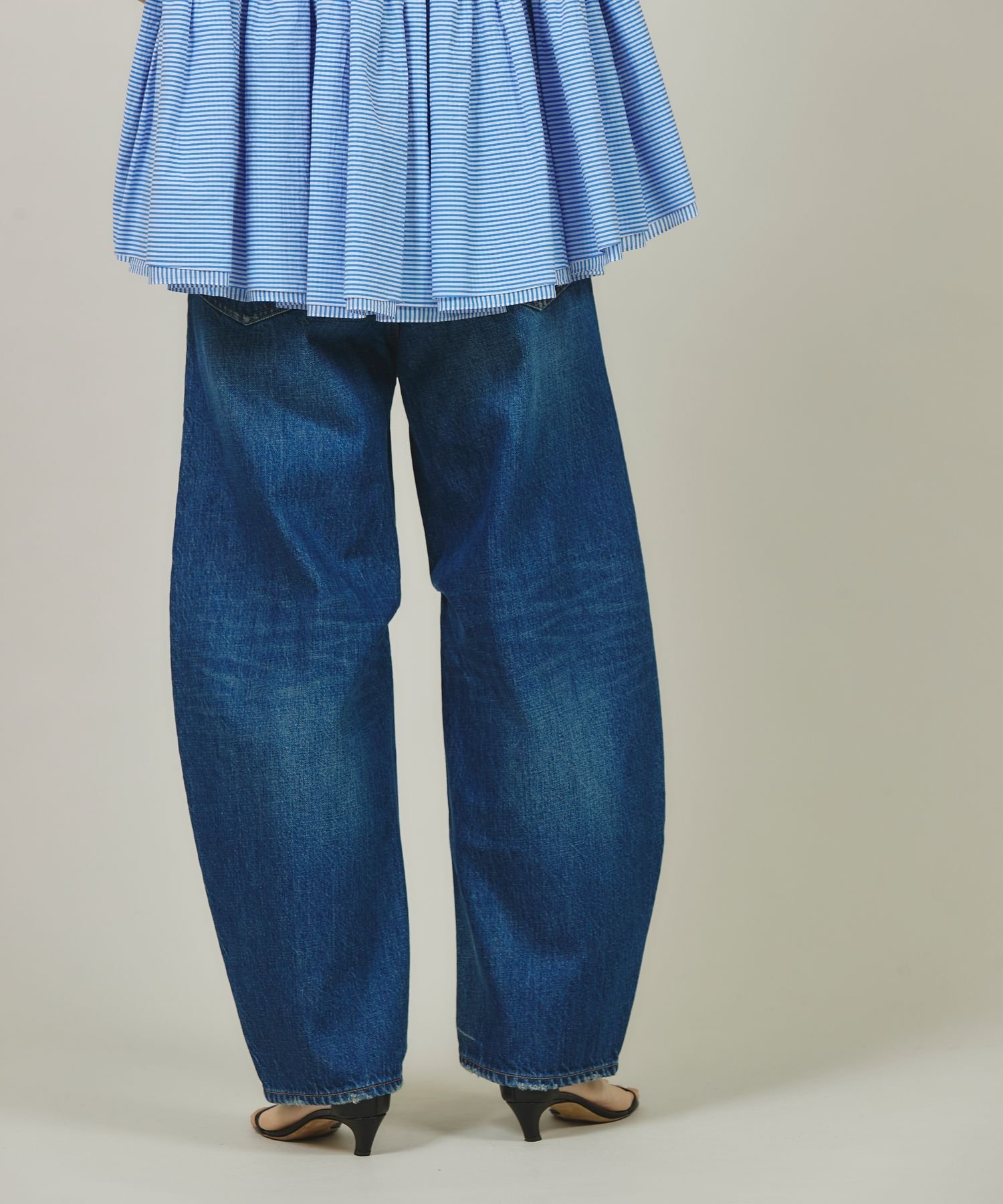 Curensology 〈&RC〉カーヴィーデニムパンツ セール】Curensology(カレンソロジー)/＜&RC＞ユーズドカーヴィー