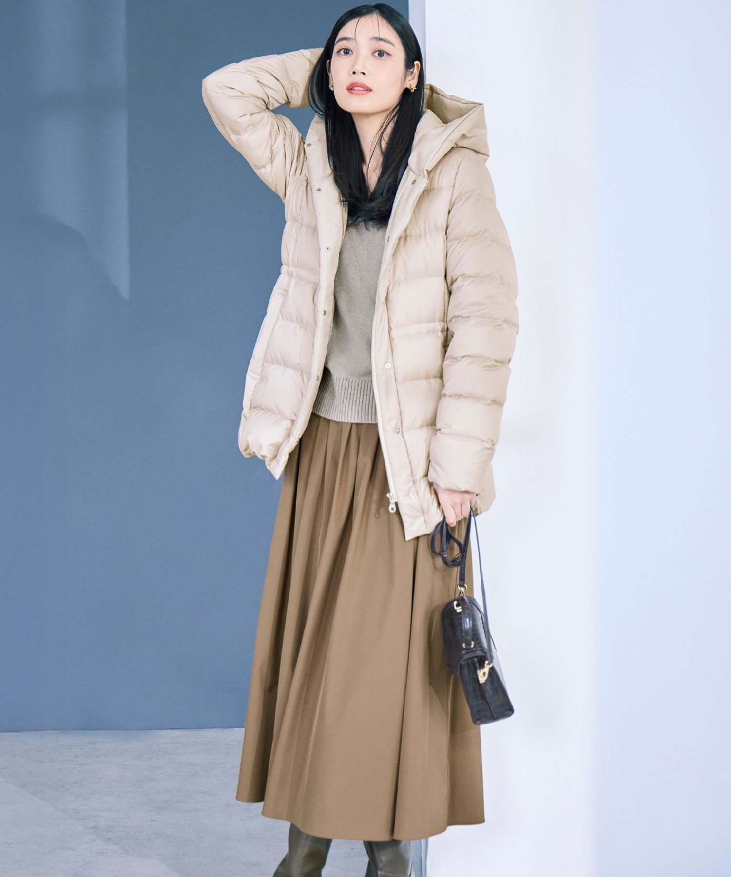 23区｜【VERY掲載/新色追加】シレータフタ ミドル丈 ダウンコート