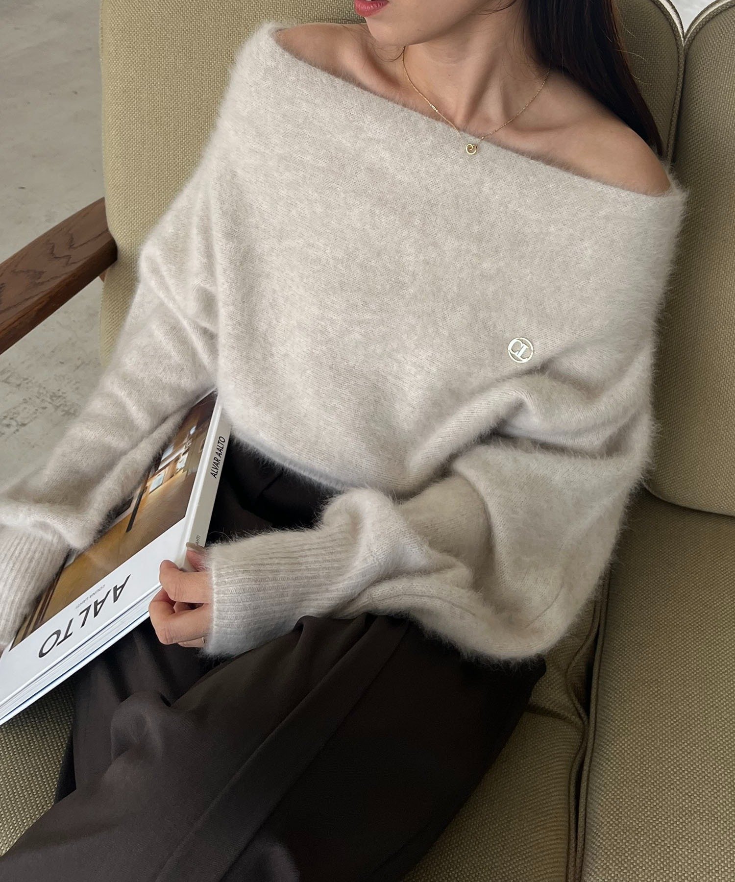 0322yit 様【CAPRICIEUX LE'MAGE】FOXドルマンニット CAPRICIEUX LE'MAGE｜【上質な着心地/全骨格細見え】<C.L>FOXカシミア