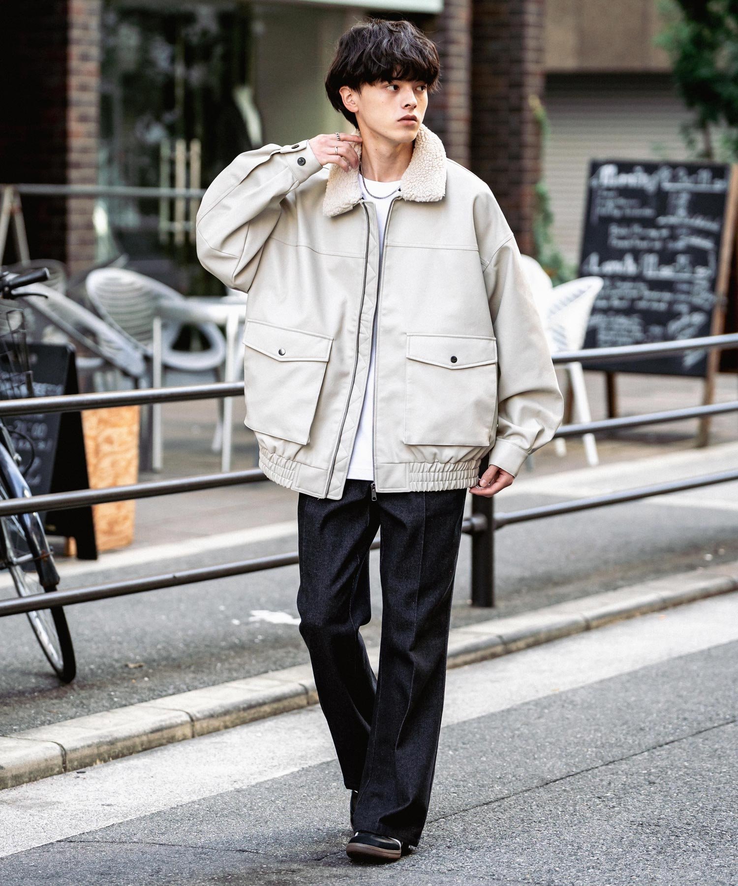 Rocky Monroe｜PUレザー G-1型フライトブルゾン | Rakuten Fashion