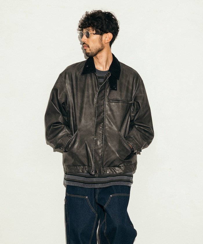 定価23万 24AW準新作・極美品 ヴィーガンレザー オーバーサイズ