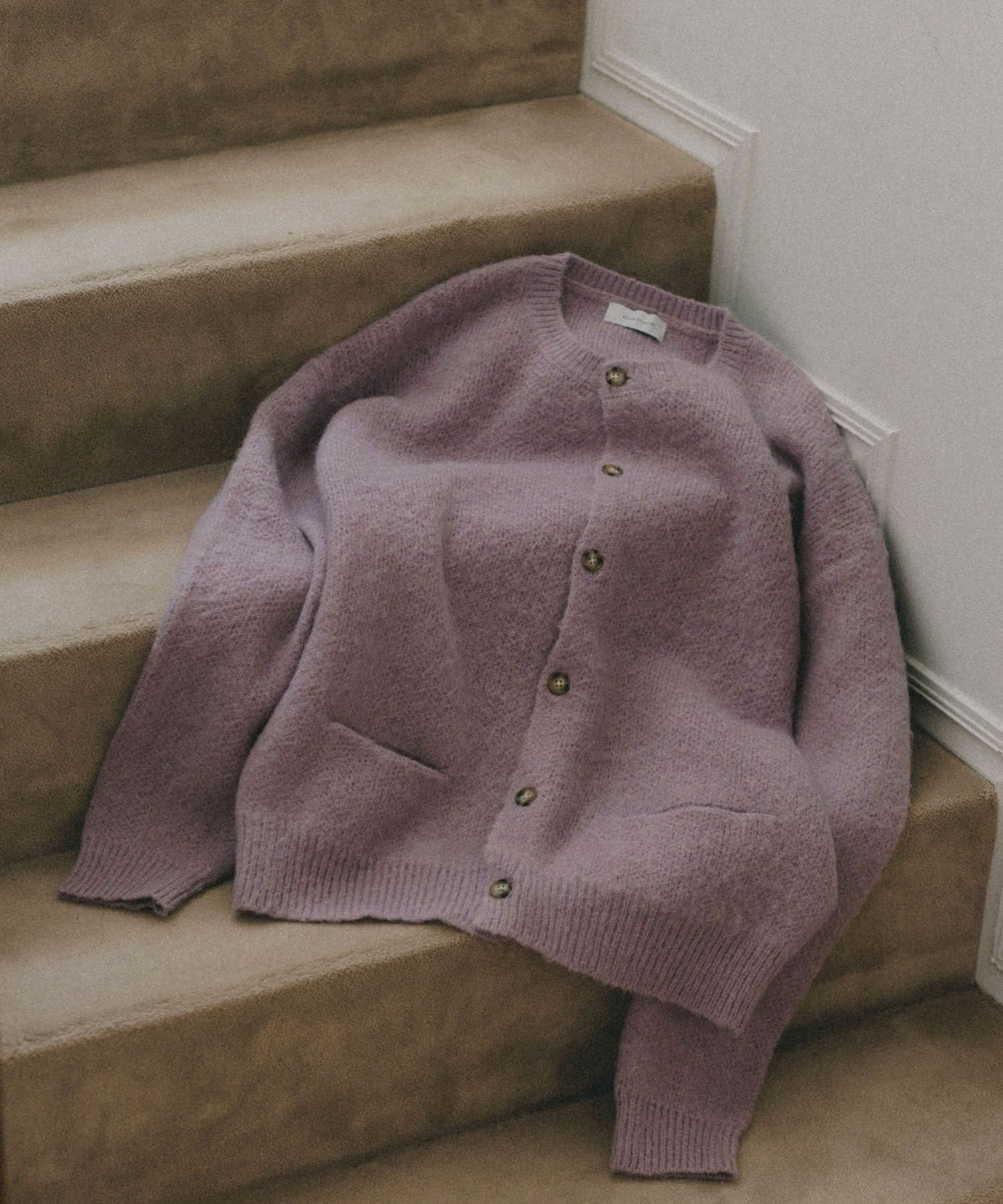 ADAM ET ROPE'｜【定番】モヘアミックス オーバーサイズ クルーネック