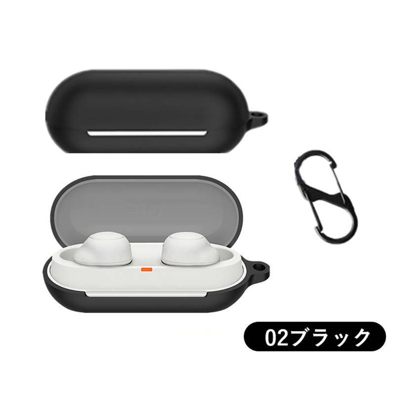 楽天市場】【全5色】SONY WF-C700N ケース カラビナ付 シンプル