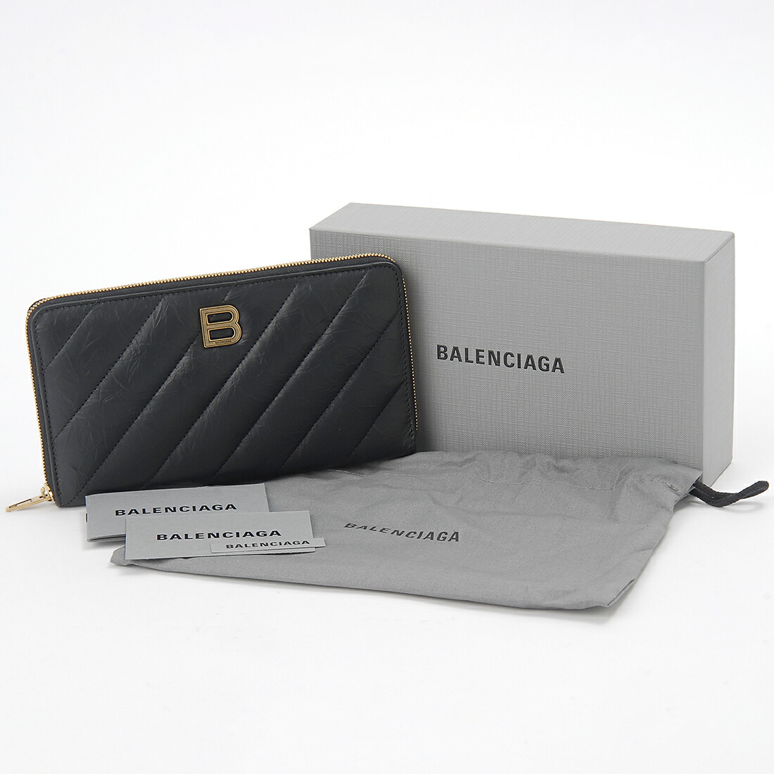 楽天市場】BALENCIAGA バレンシアガ 長財布 レディース ブラック