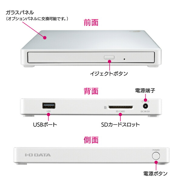 楽天市場】アイ・オー・データ I-O DATA CD-6WW CD-6WK スマートフォン