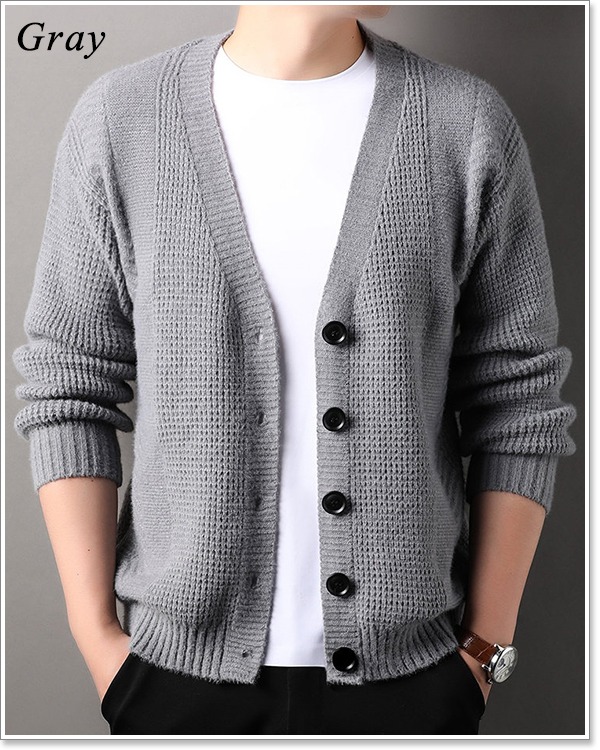 楽天市場】カーディガン メンズ ニットカーディガン「高品質」春 秋 冬
