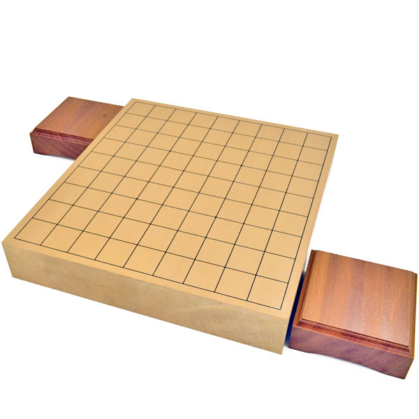楽天市場】将棋盤 新桂2寸ハギ卓上将棋盤(駒台付き) : 将棋囲碁専門店