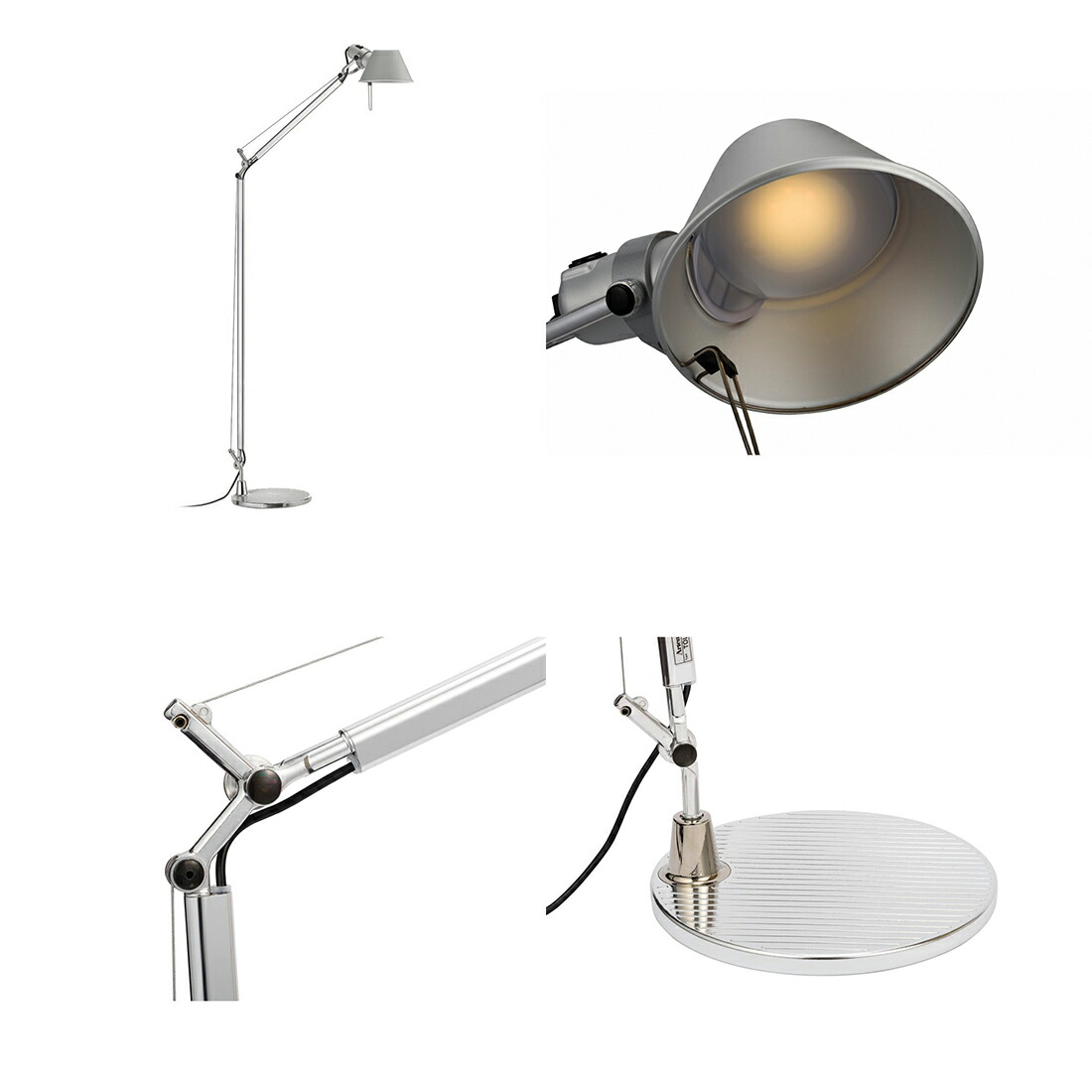 楽天市場】Artemide アルテミデ TOLOMEO Reading FLOOR LED Aluminium