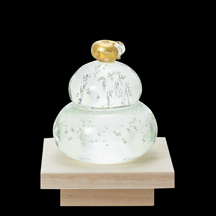 楽天市場】鏡餅 ガラス 福重ね 【 福重ね 鏡餅 金 公式ショップ