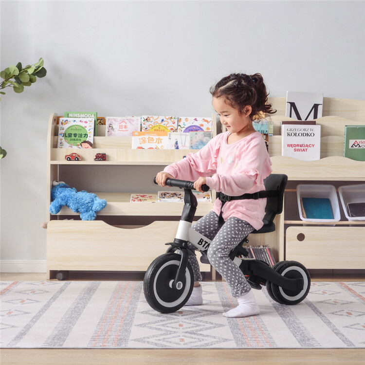 楽天市場】子供用三輪車 ピンク 4in1 三輪車のりもの 押し棒付き