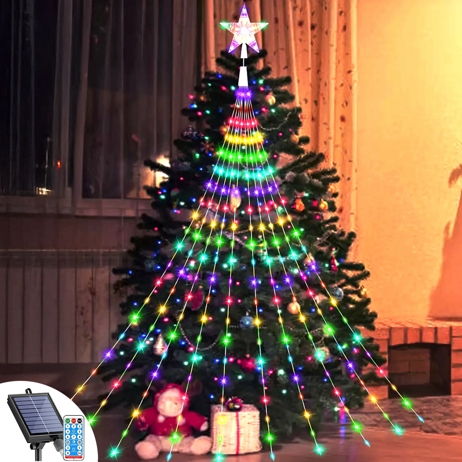 楽天市場】スターツリーライト ソーラー充電式 イルミネーション