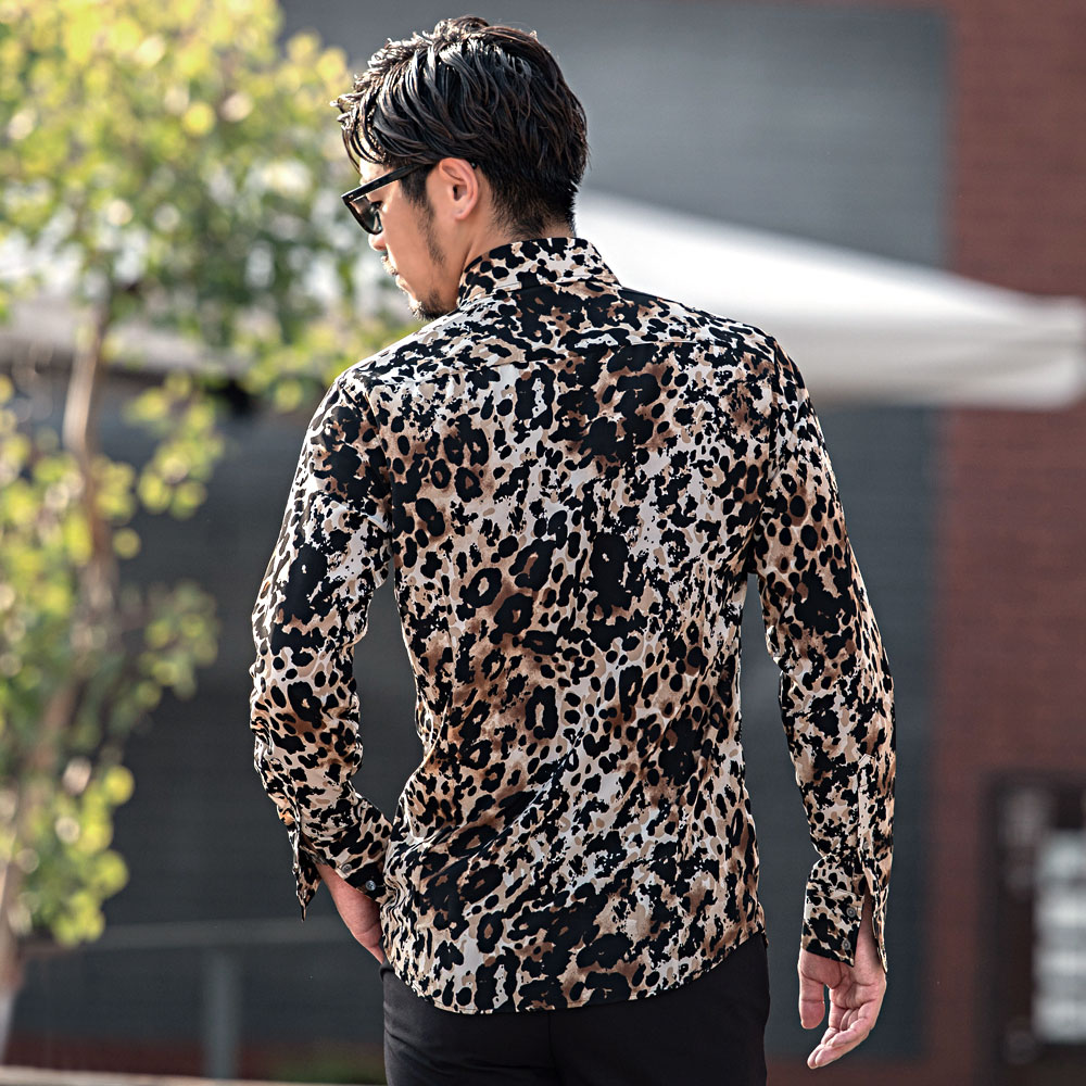 楽天市場】【送料無料】シャツ メンズ 長袖シャツ 長袖 総柄シャツ