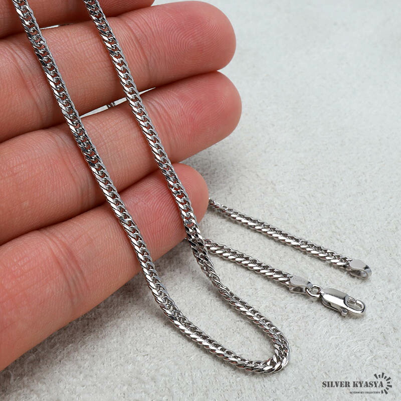 楽天市場】シルバー925 ダブル喜平チェーン ネックレス 幅3mm 喜平