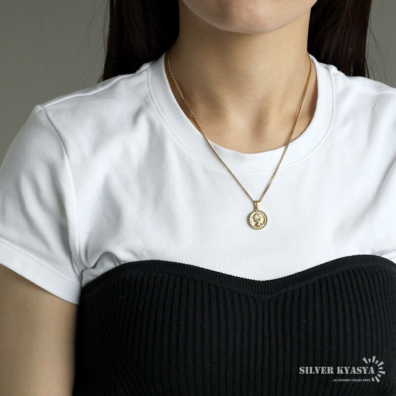 楽天市場】コインネックレス レディース 喜平チェーン アンティーク