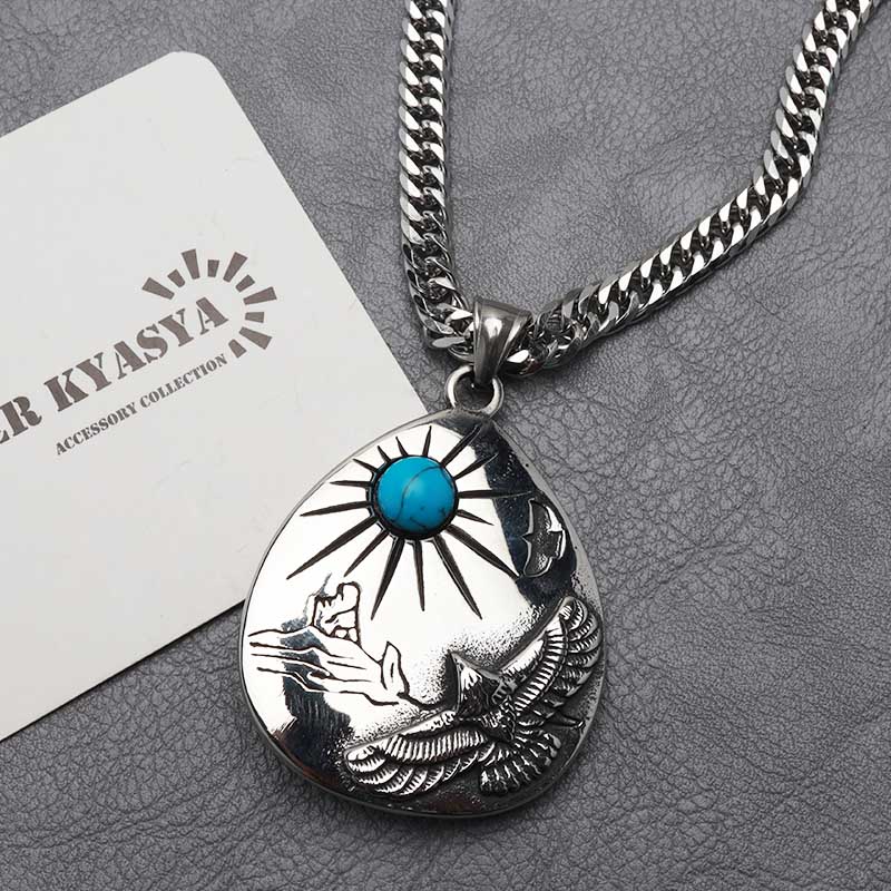 楽天市場】ステンレス タタキネックレス インディアンジュエリー