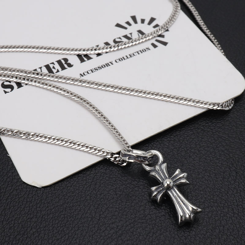 楽天市場】シルバー925 ミニ クロスネックレス シルバー 細身 喜平