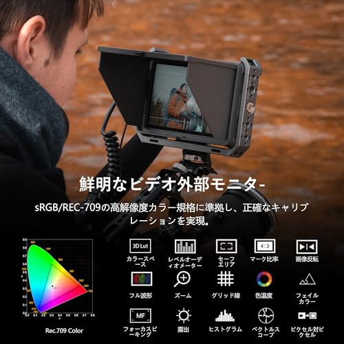 楽天市場】VILTROX DC-X2 高輝度2000nits カメラ フィールドモニター 6