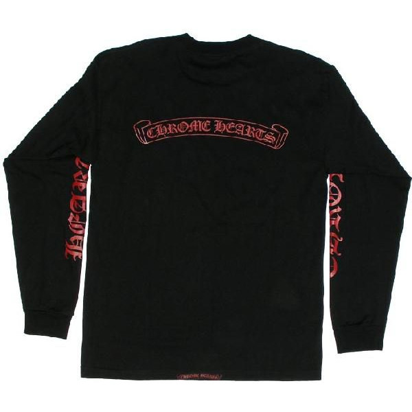 楽天市場】クロムハーツ ロングTシャツ V1 黒／赤 Lサイズ 長袖 : SKYTREK