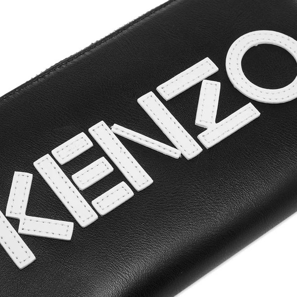 楽天市場】KENZO ケンゾー Leather Logo Long Zip Wallet レザー ロゴ