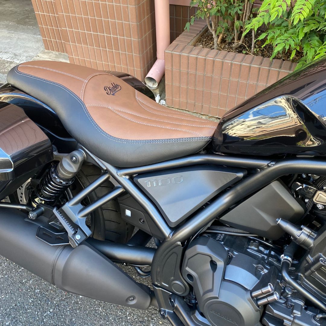 楽天市場】ホンダ レブル1100交換用ロングシート スペシャルパターン