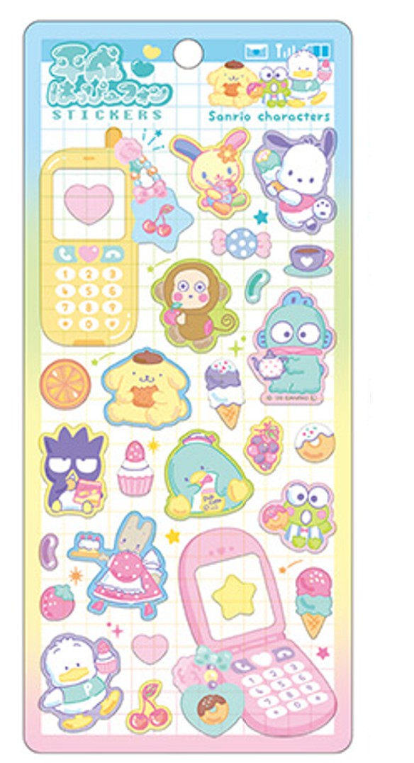 楽天市場】サンリオキャラクターズ 平成ハッピーフォンステッカー
