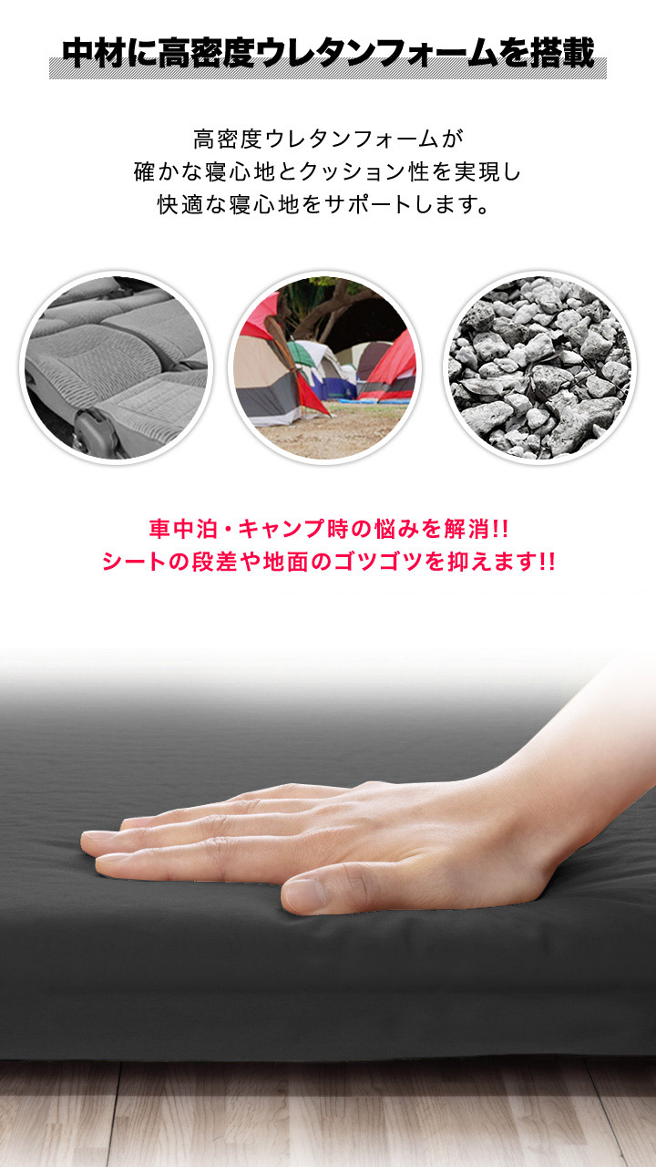 楽天市場】【楽天1位】FIELDOOR 車中泊マット 厚さ5cm S/M/L 3サイズ