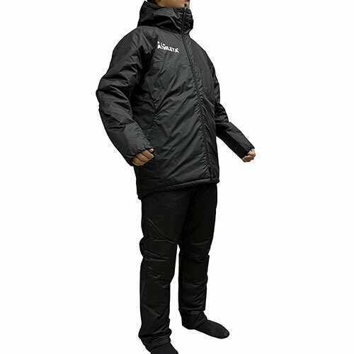 楽天市場】アスレタ ATHLETA 中綿ハーフコート ＆ 中綿パンツ ブラック