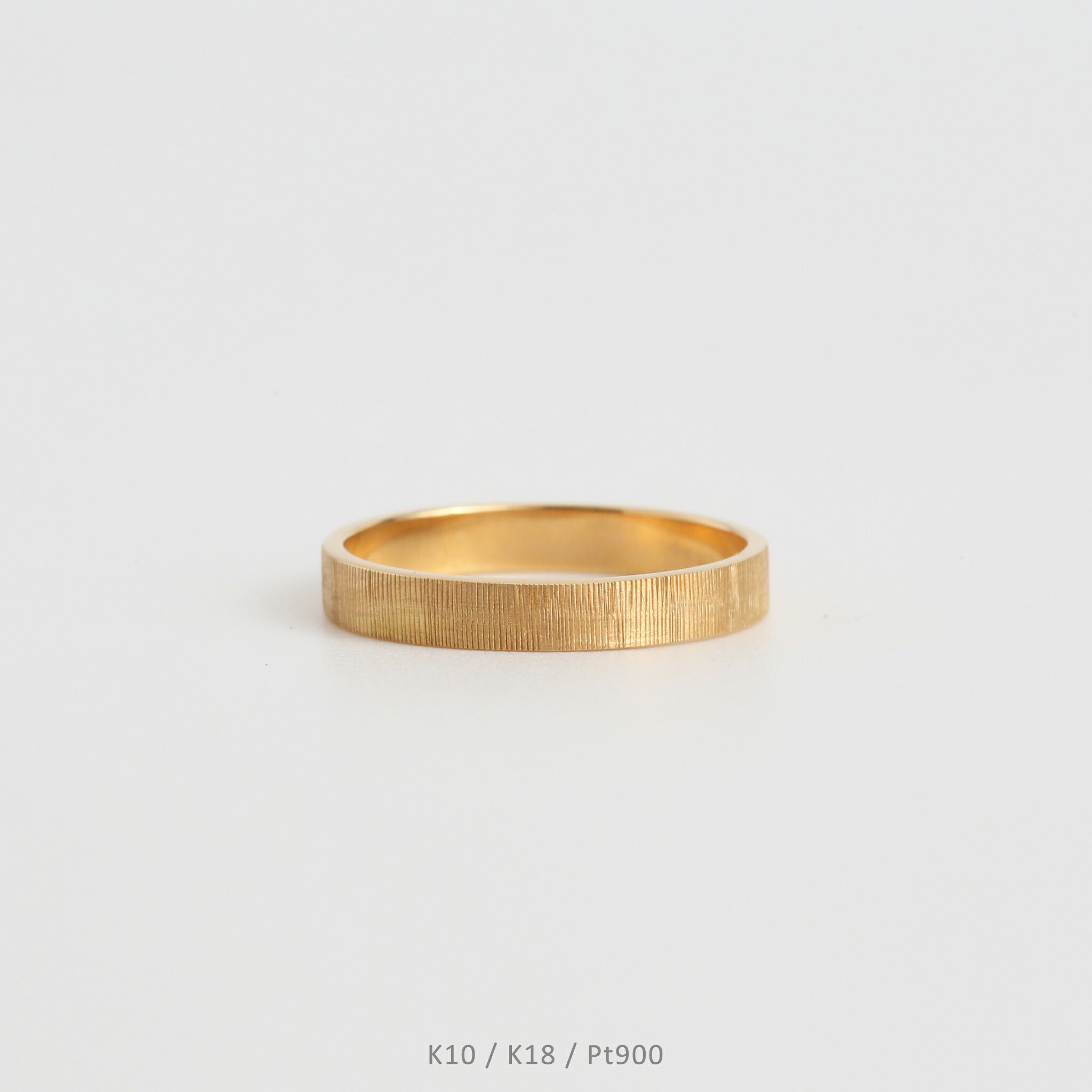 楽天市場】【Tree Ring / Medium】 K10/K18/Pt900 平打ち 地金
