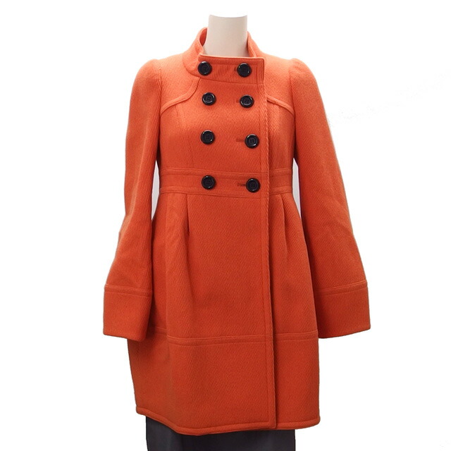 楽天市場】バーバリー ブルーレーベル ロングコート ウール オレンジ S