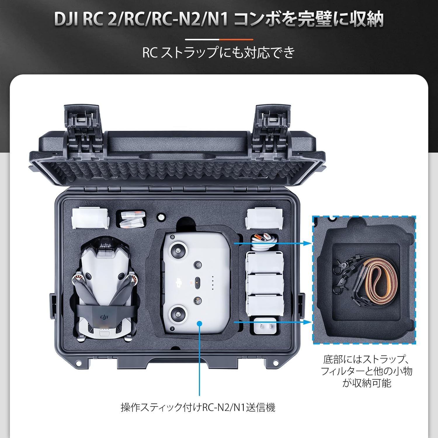 楽天市場】Lykus ライカス DJI Mini 4 Pro コンボ ハードケース DJI
