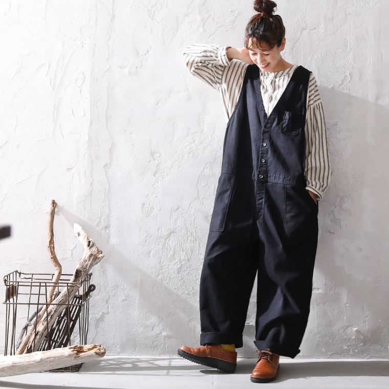 楽天市場】店長がつくった、デニムじゃないサロペット M/L/LL/3L/4L