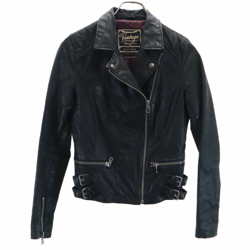 楽天市場】古着 NewLook ニュールック ダブルライダースジャケット 8