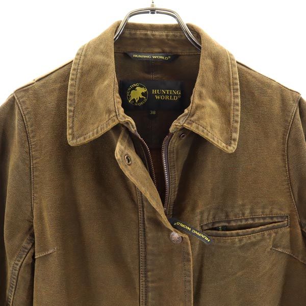 楽天市場】古着 HUNTING WORLD ハンティングワールド 長袖 スエード