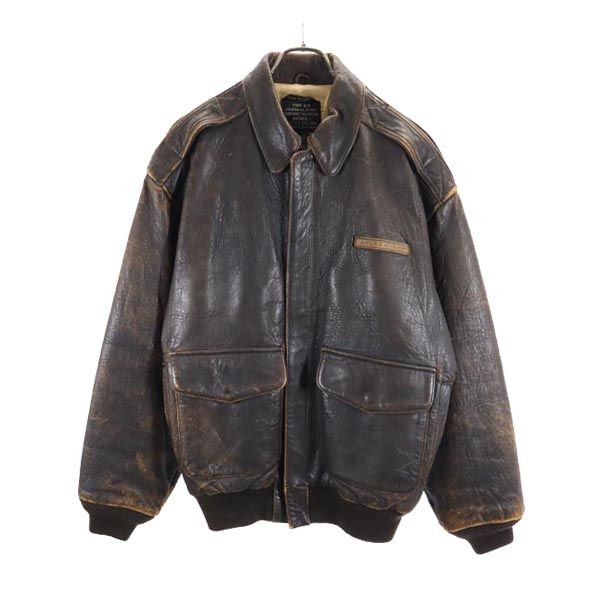 楽天市場】アヴィレックス TYPE A-2 本革 バックペイント フライト