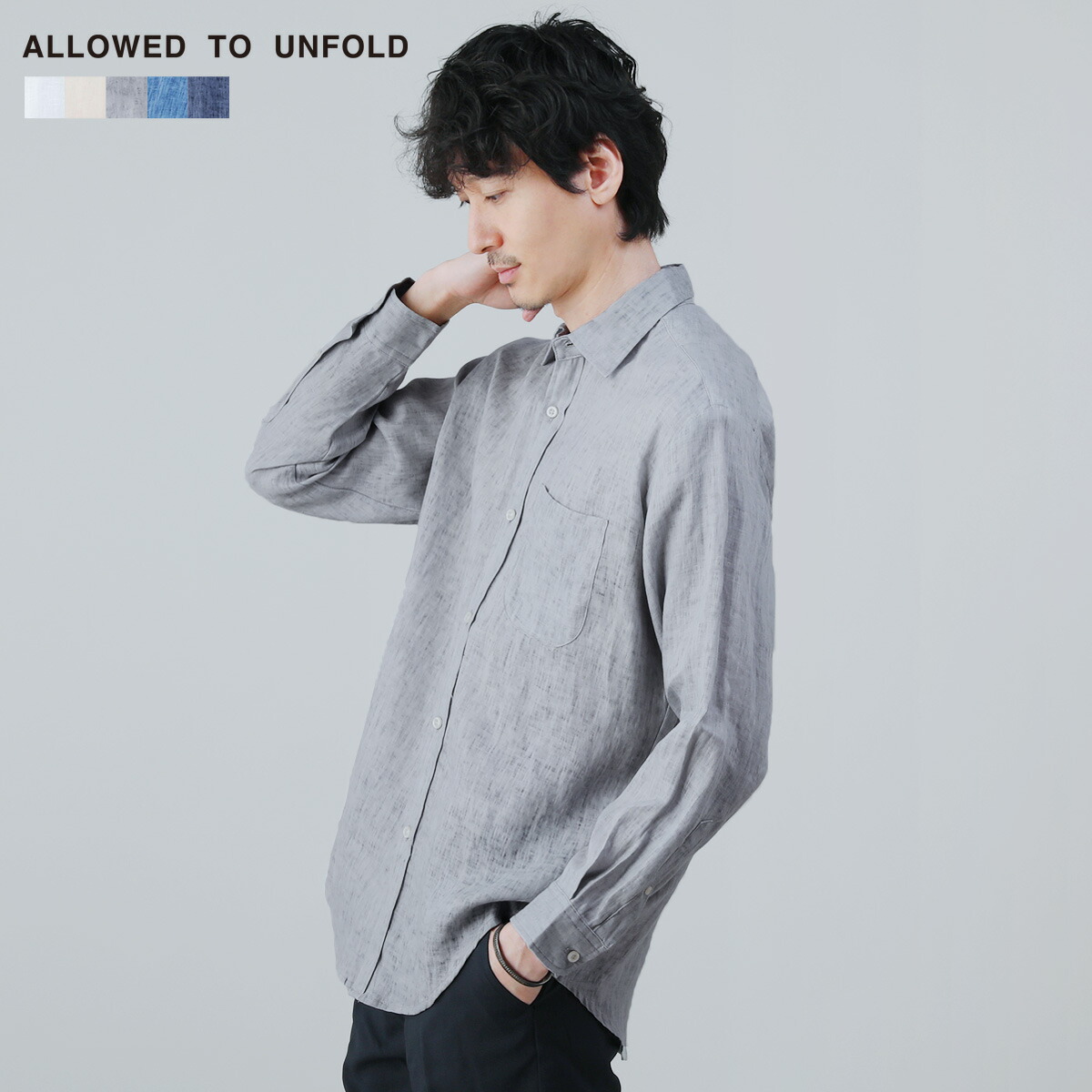 楽天市場】【SALE50】 リネンシャツ シャツ レギュラーカラー