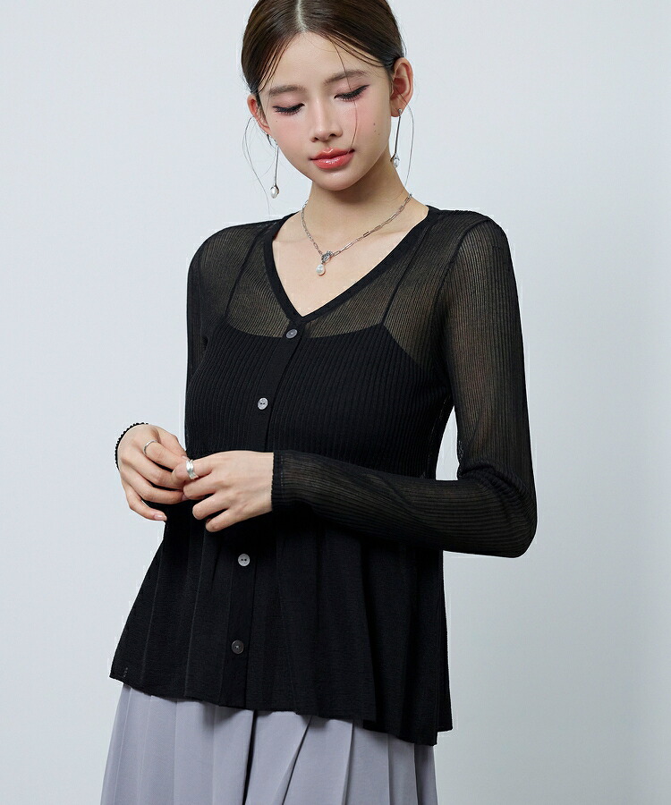 楽天市場】【予約商品】ニット レディース シアーニット プルオーバー