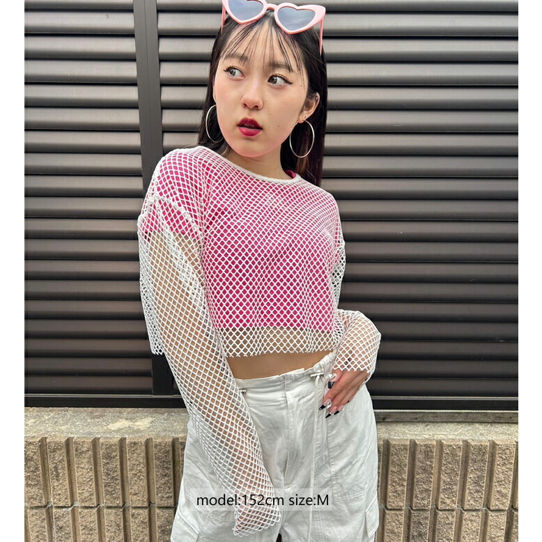 楽天市場】【日本製】カットオフメッシュロンT【メール便12】ショート