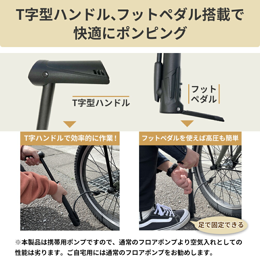 楽天市場】【店舗評価4.74!】 【全バルブ対応】自転車 空気入れ SIG