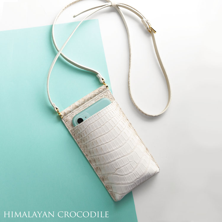 楽天市場】ヒマラヤ クロコダイル スマホポーチ レディース スマホ