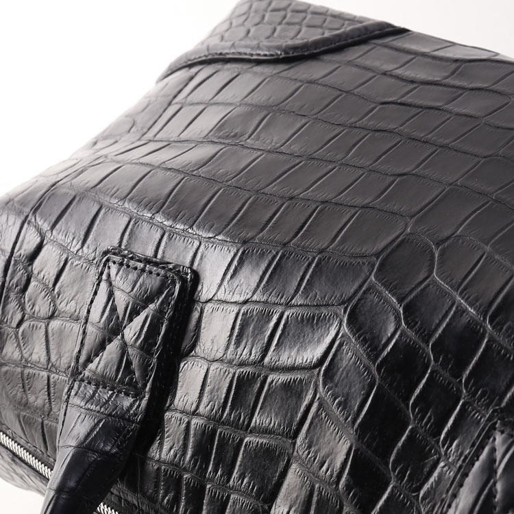 楽天市場】クロコダイル メンズ ボストンバッグ 両面 センター取り