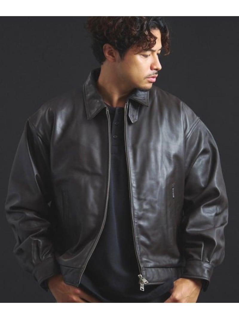 楽天市場】【SKOOKUM×JACKROSE】 LAMB LEATHER ZIP JACKET 2025(MENS