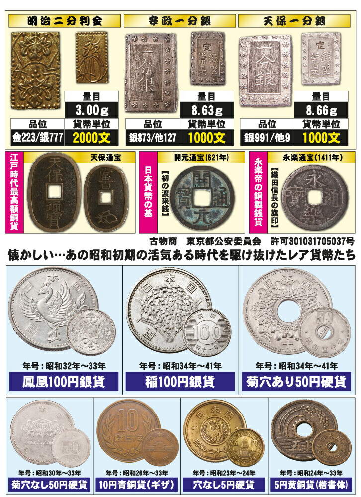 楽天市場】日本貨幣史総覧 全60種 セット - 専用コインフォルダー付き