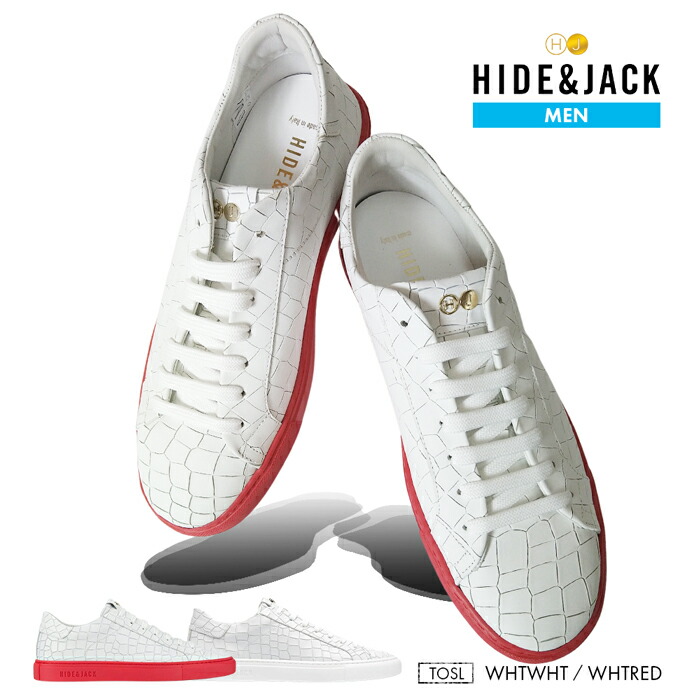 楽天市場】HIDE&JACK スニーカー メンズ 並行輸入 高級感 牛革