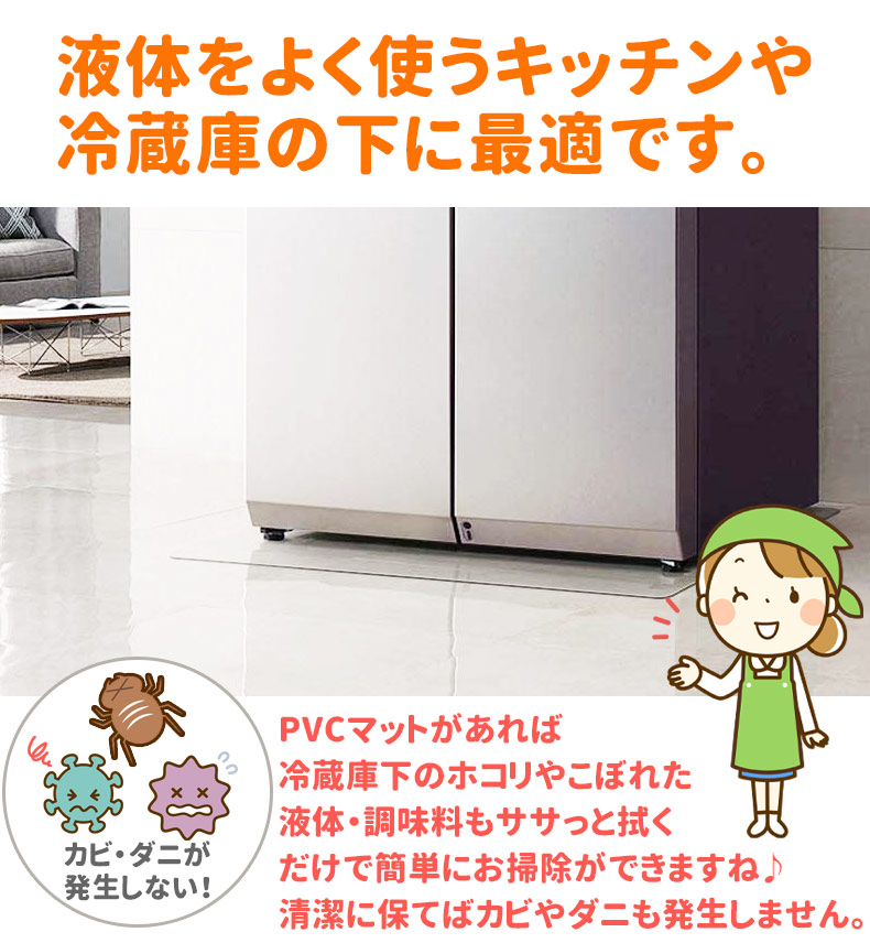 楽天市場】【楽天1位】冷蔵庫 マット 床保護マット S M Lサイズ 65